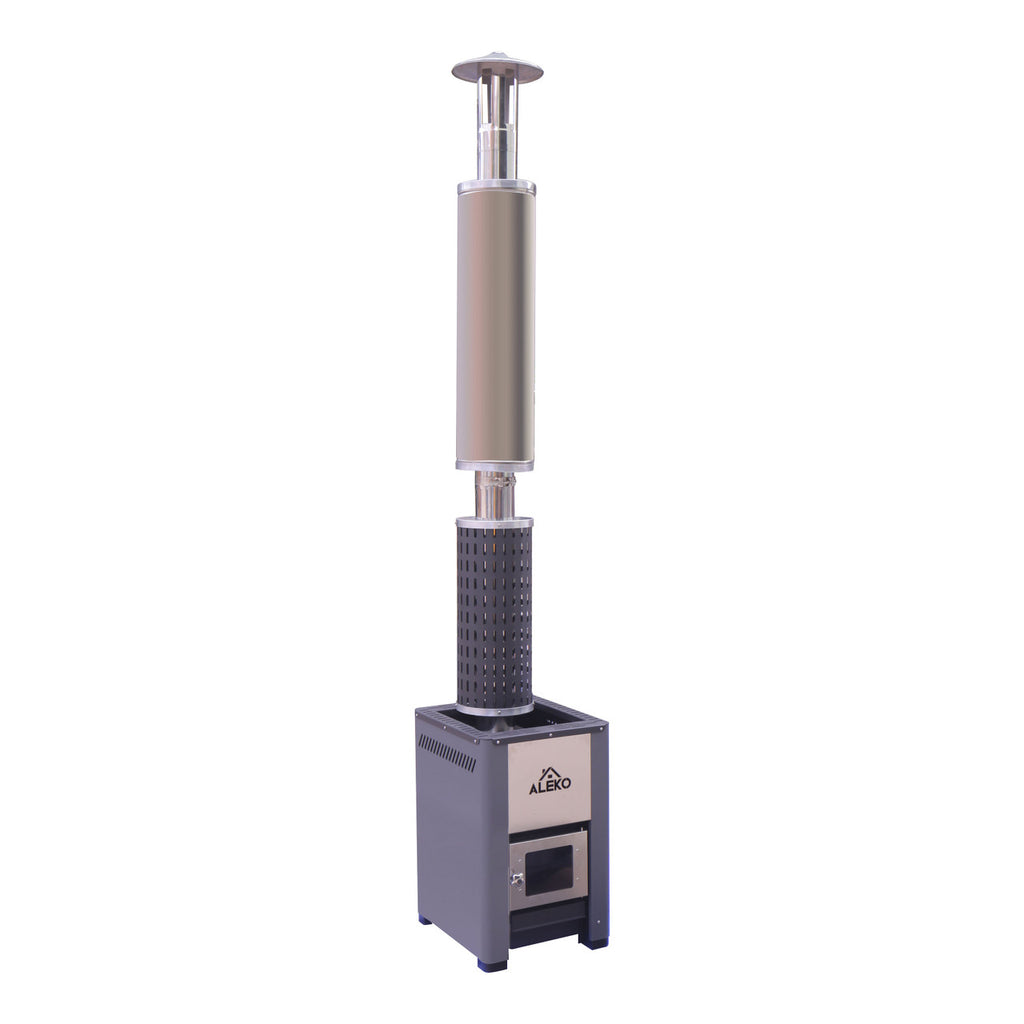 Wood Burning Sauna Heater & Chimney Kit 304 Stainless