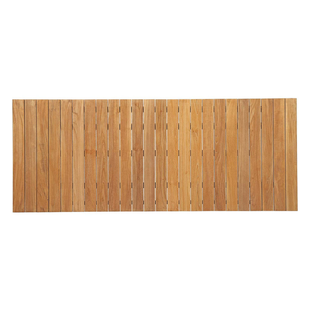 Wooden deck tiles on a white background