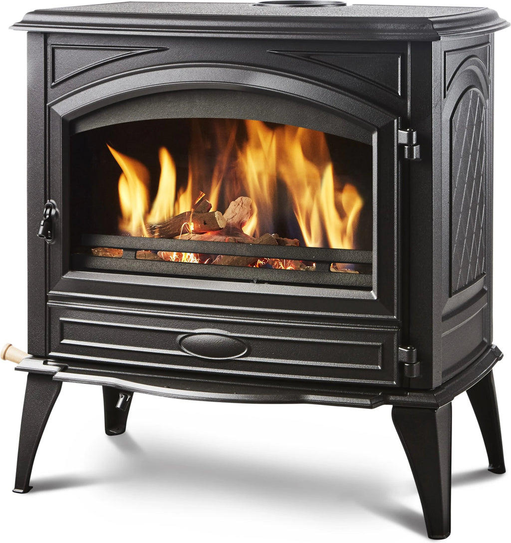 Sierra Flame Lynwood W76 Wood Burning Stove — Cast Iron, Black