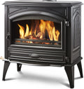 Sierra Flame Lynwood W76 Wood Burning Stove — Cast Iron, Black