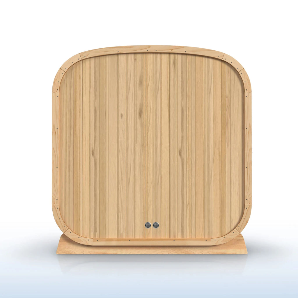 Wooden cabinet with a white background