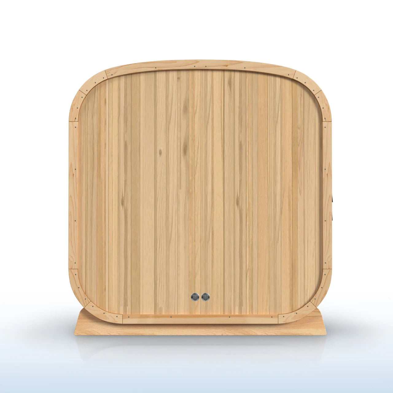 Wooden cabinet with a white background