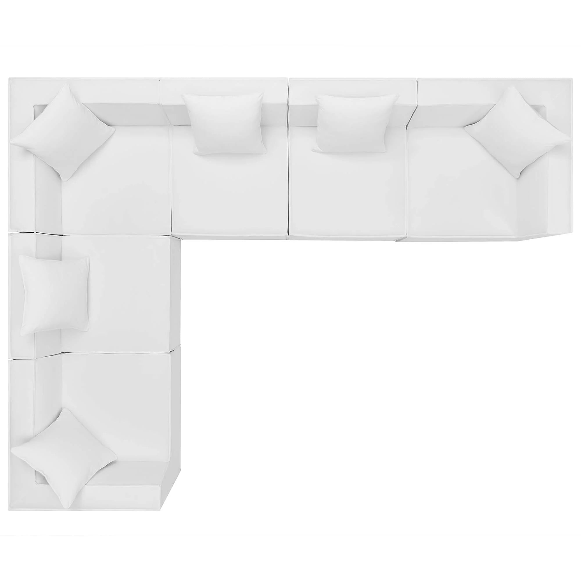 White textured wall mirror with geometric design on a white background