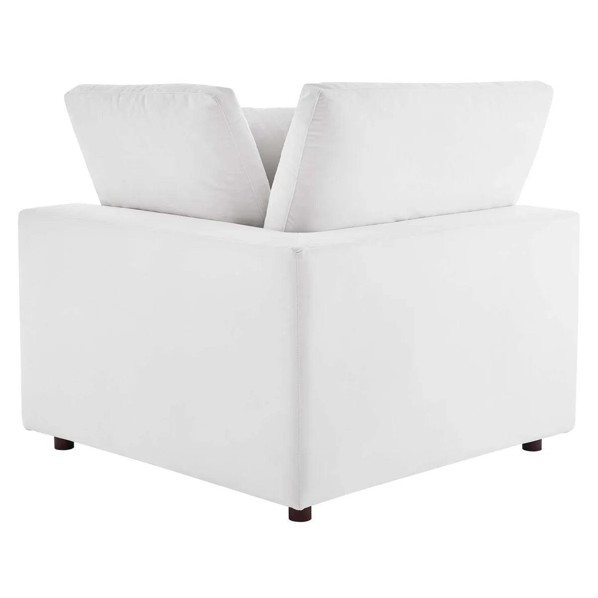 White armchair on a white background