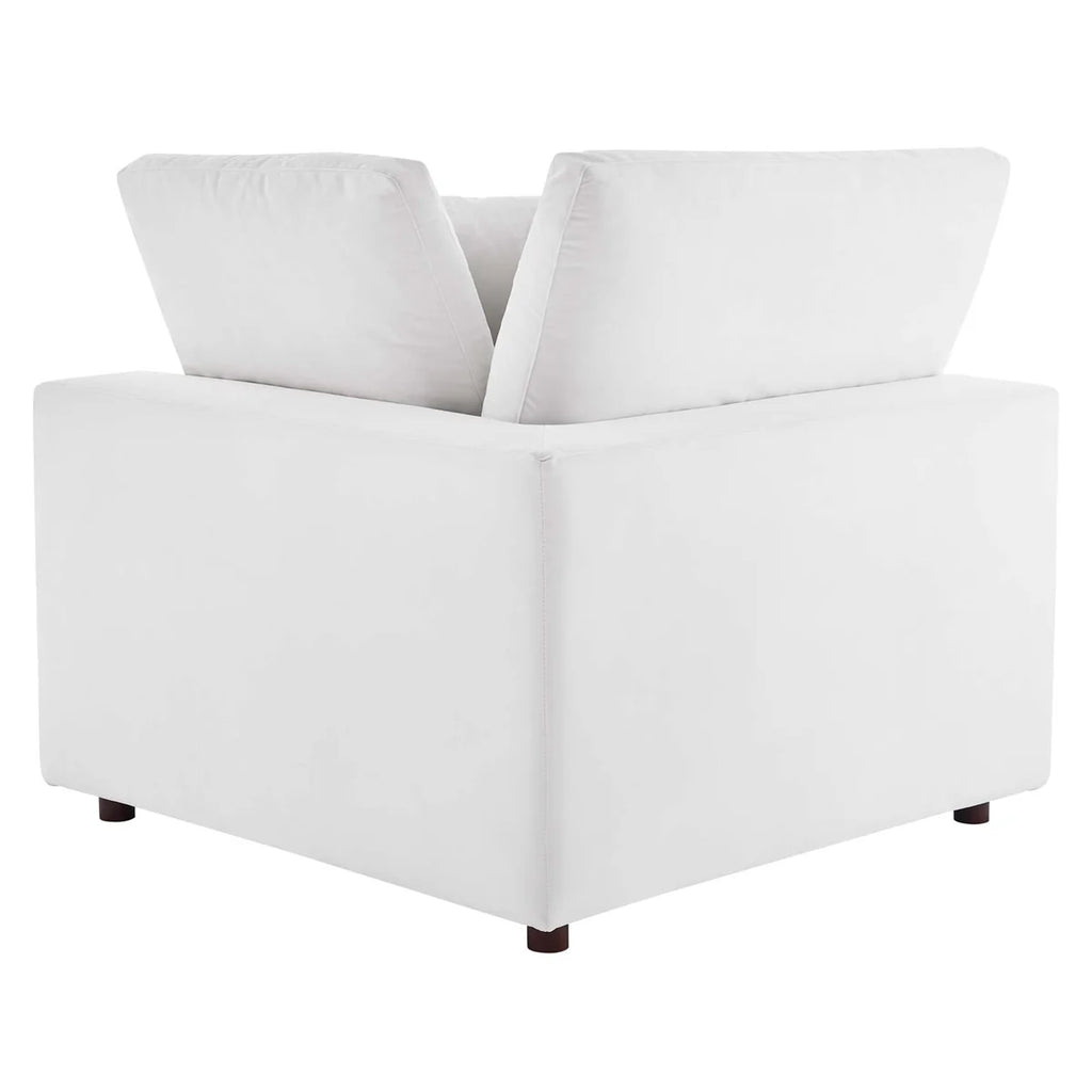 White armchair on a white background