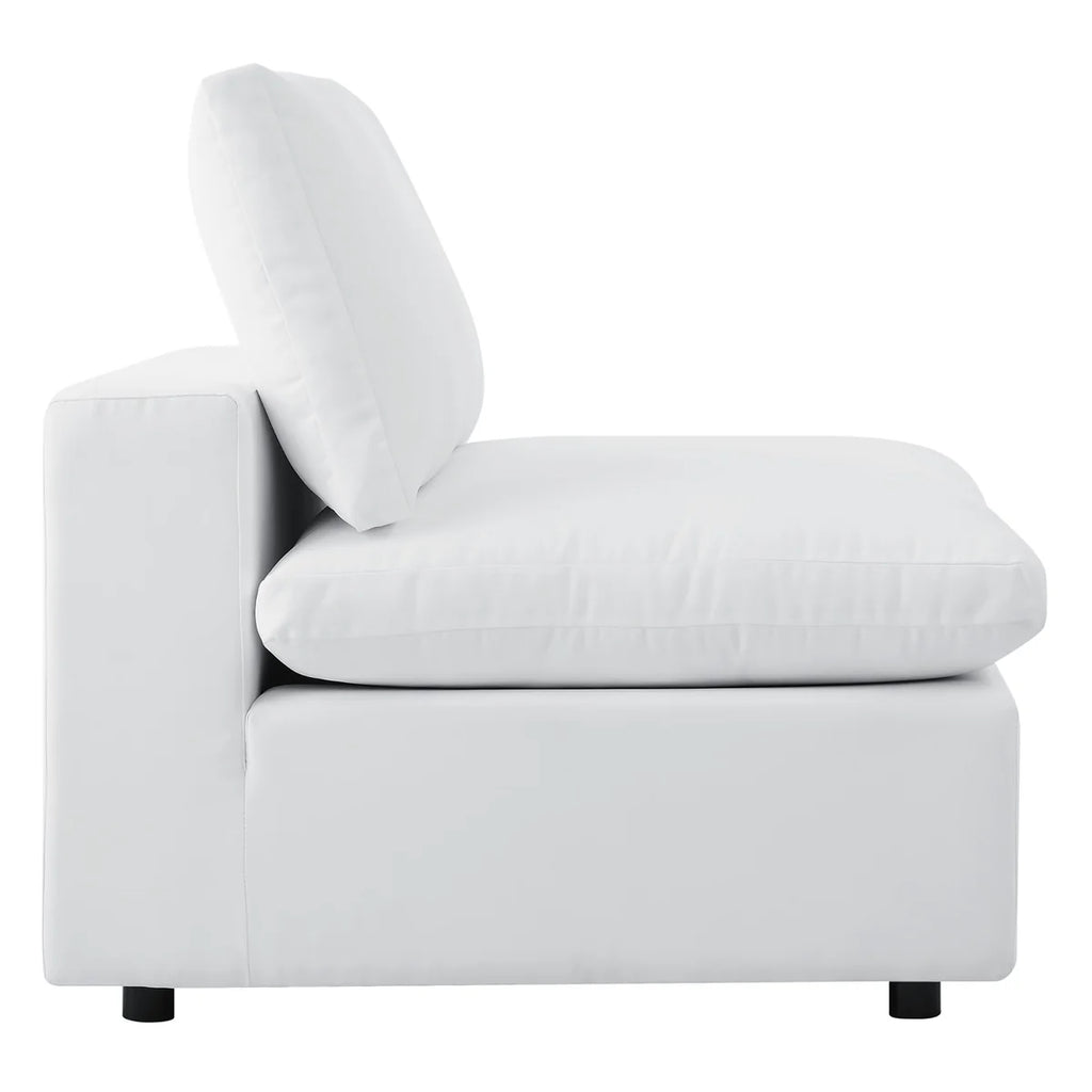 White armchair on a white background