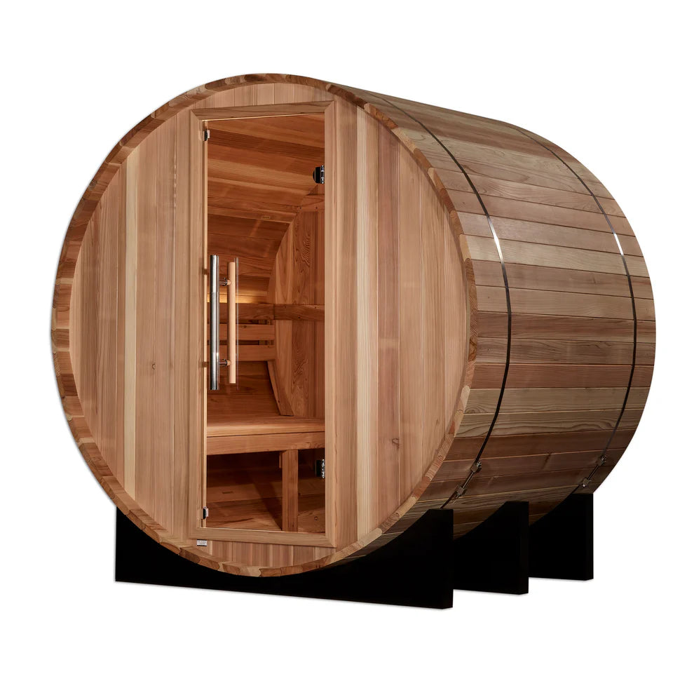 2-Person Barrel Traditional Sauna - Pacific Cedar
