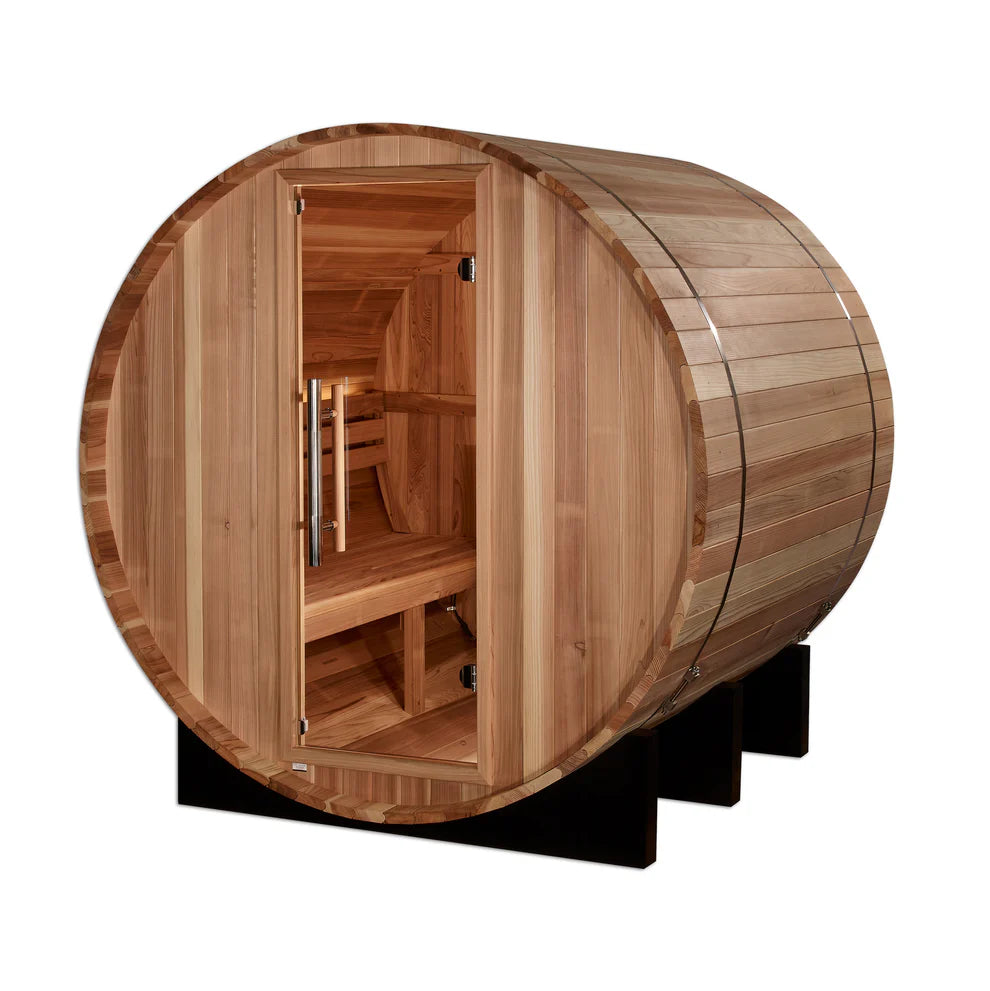 2-Person Barrel Traditional Sauna - Pacific Cedar