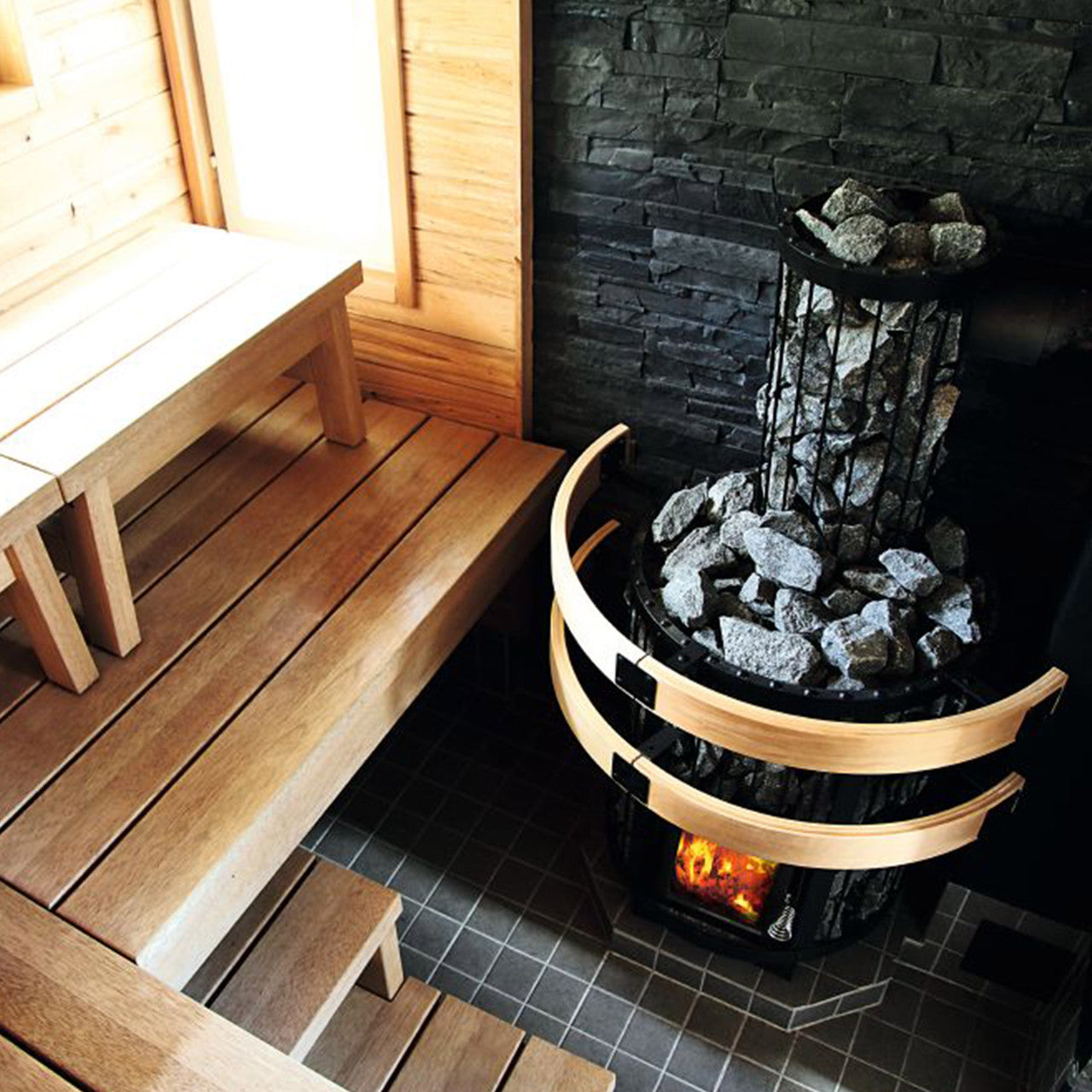 Harvia Legend 150 Wood Burning Sauna Heater & Chimney Kit
