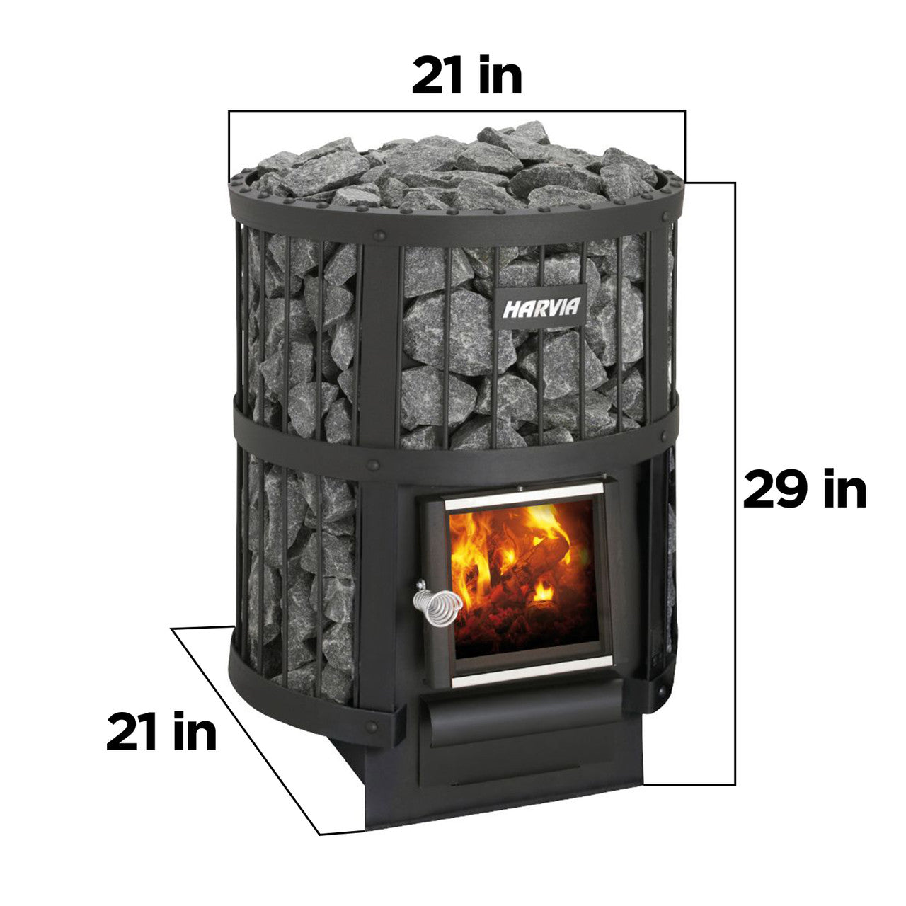 Harvia Legend 150 Wood Burning Sauna Heater & Chimney Kit