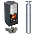 Harvia M3 Wood Burning Sauna Heater & Chimney Kit