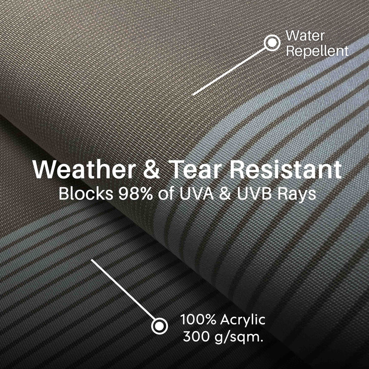Italian Series 16x10 ft Motorized Patio Awning — Beige Stripe