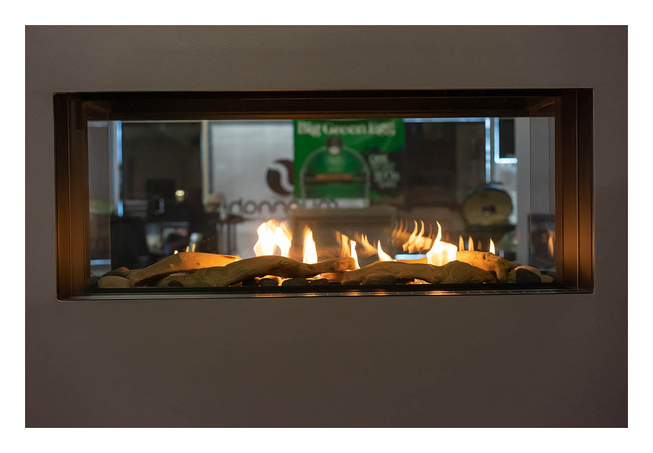 Sierra Flame Lyon 4-Sided See-Through Gas Fireplace