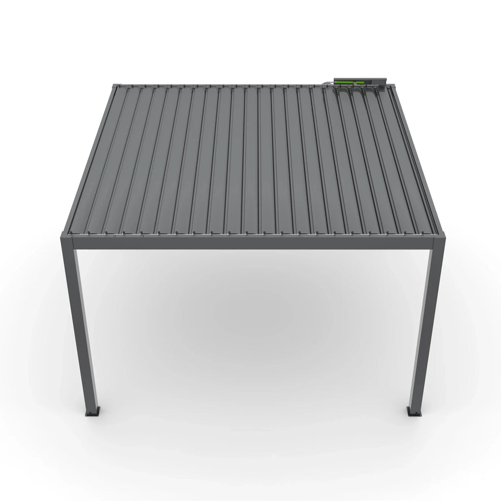 10x12 ft. Powered Aluminum Pergola with LED Lights - Noble Collection