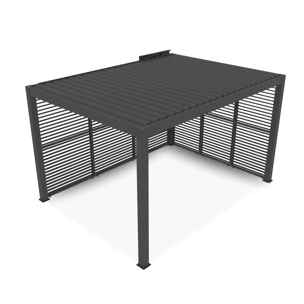 Aluminum Pergola Privacy Wall – 10 ft. | Aleko Noble 10x12