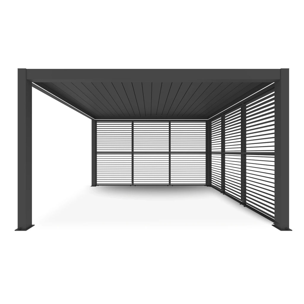 Aluminum Pergola Privacy Wall – 10 ft. | Aleko Noble 10x12