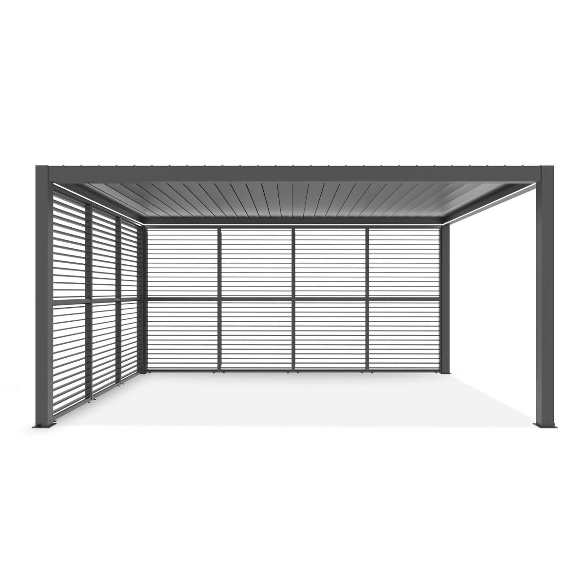 Aluminum Pergola Privacy Wall – 12 ft. (Multi-Fit) | Noble, Titan & Galaxy