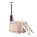 Wood-Fired Hot Tub & Ice Bath — 4-5 Person | Pine & Stainless