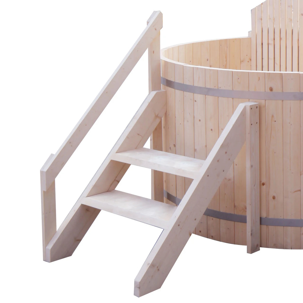 Wood-Fired Hot Tub & Ice Bath — 4-5 Person | Pine & Stainless