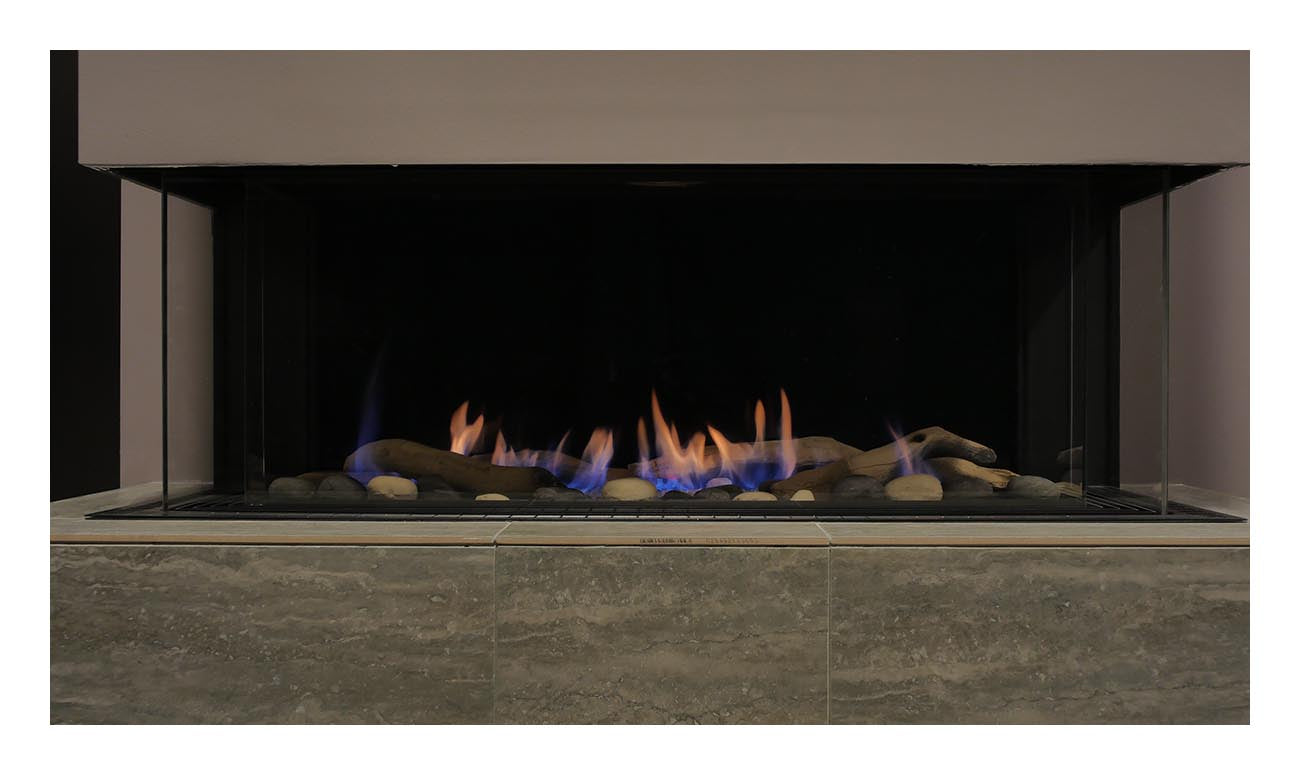 Sierra Flame Toscana 3-Sided Peninsula Gas Fireplace