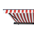 Moroccan Semi-Cassette Motorized Patio Awning with LED Lights – 19.7 × 10 ft