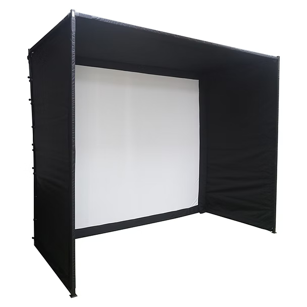 Golf enclosure spread to show the sides