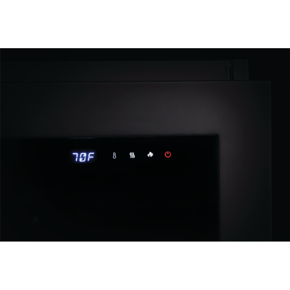 Digital display on a black appliance with temperature setting