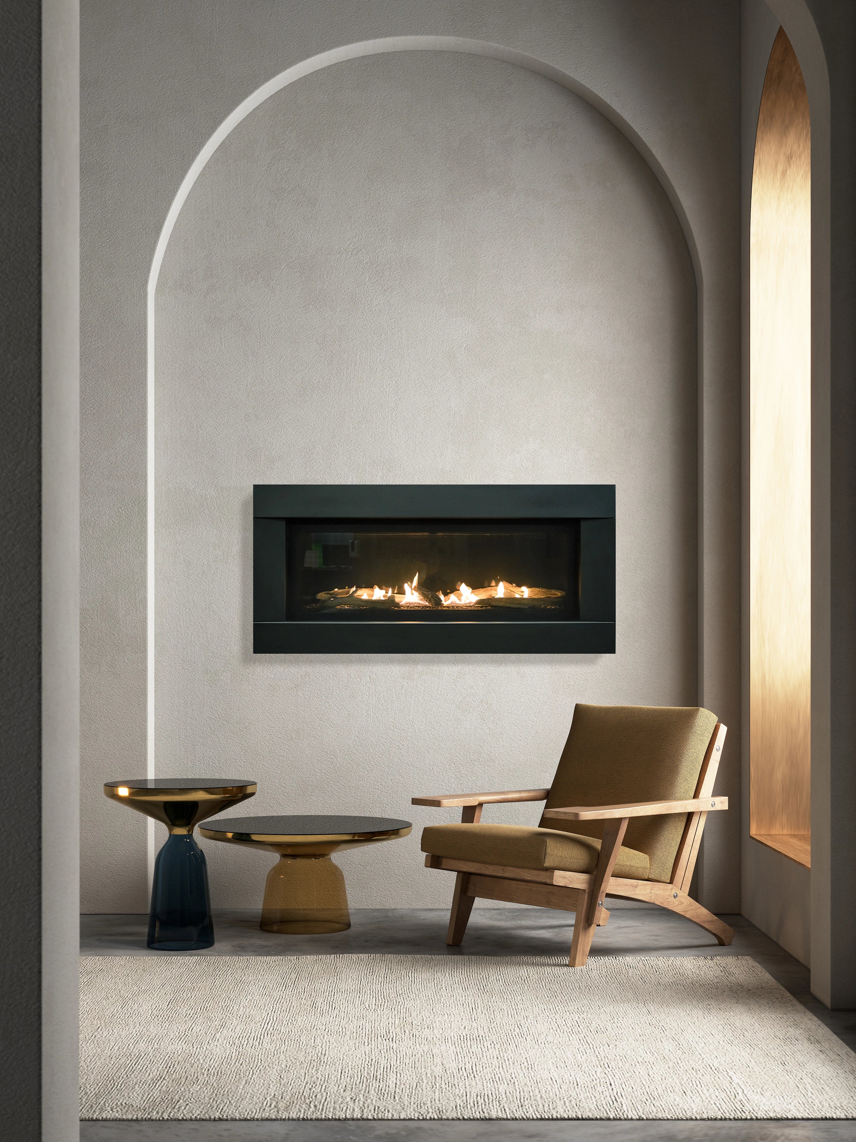 Sierra Flame Stanford 55L Direct Vent Linear Gas Fireplace