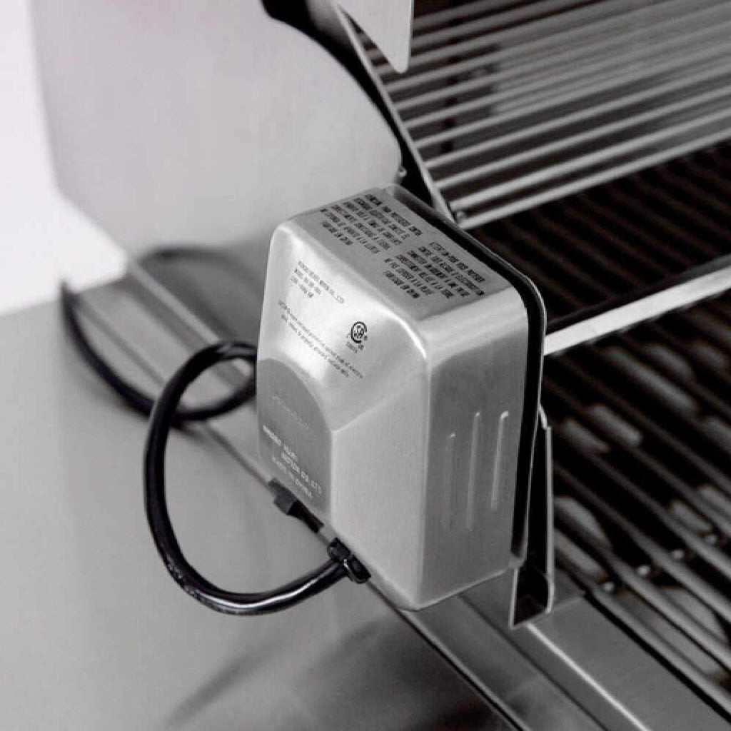Electrical plug connected to a grill