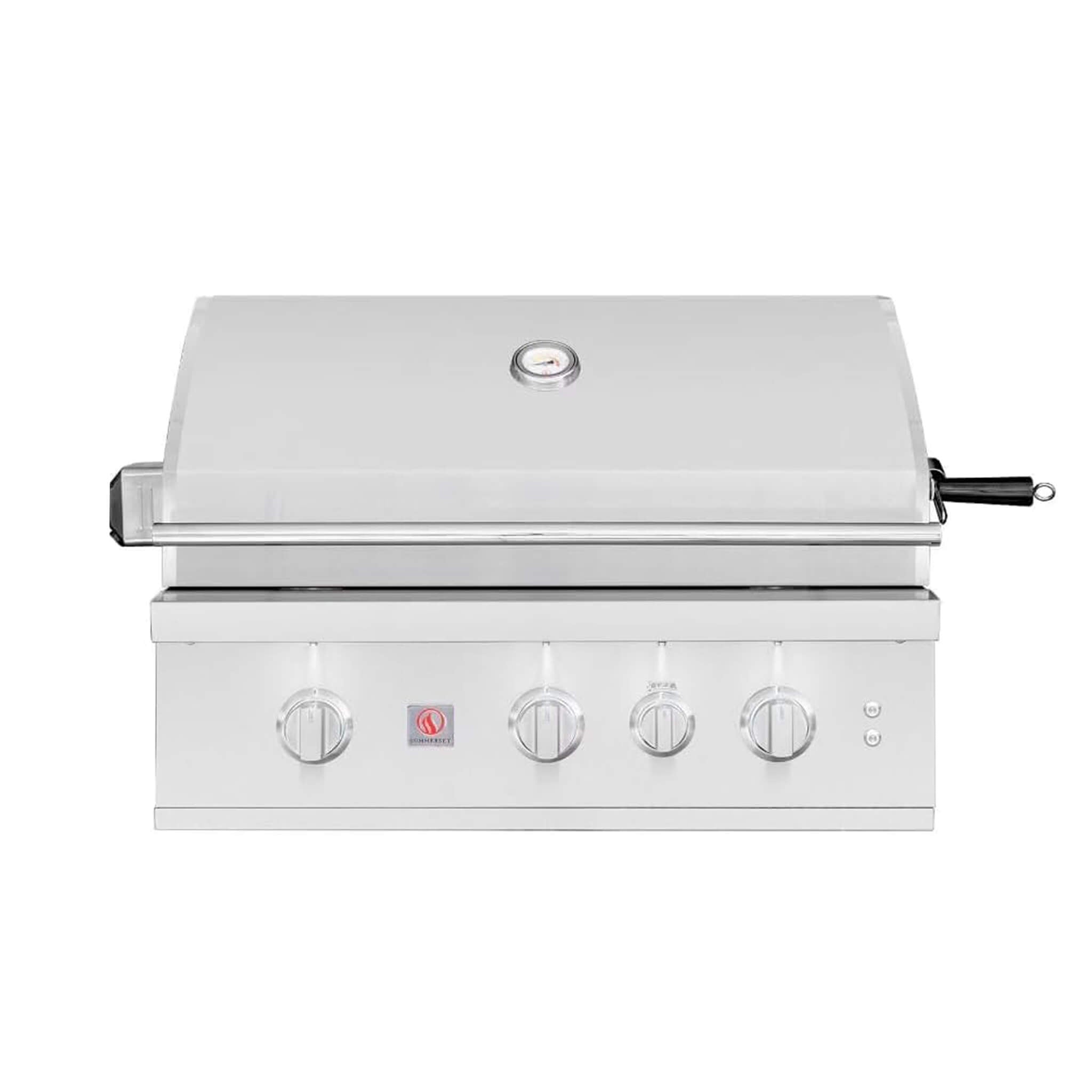 Stainless steel grill on a white background