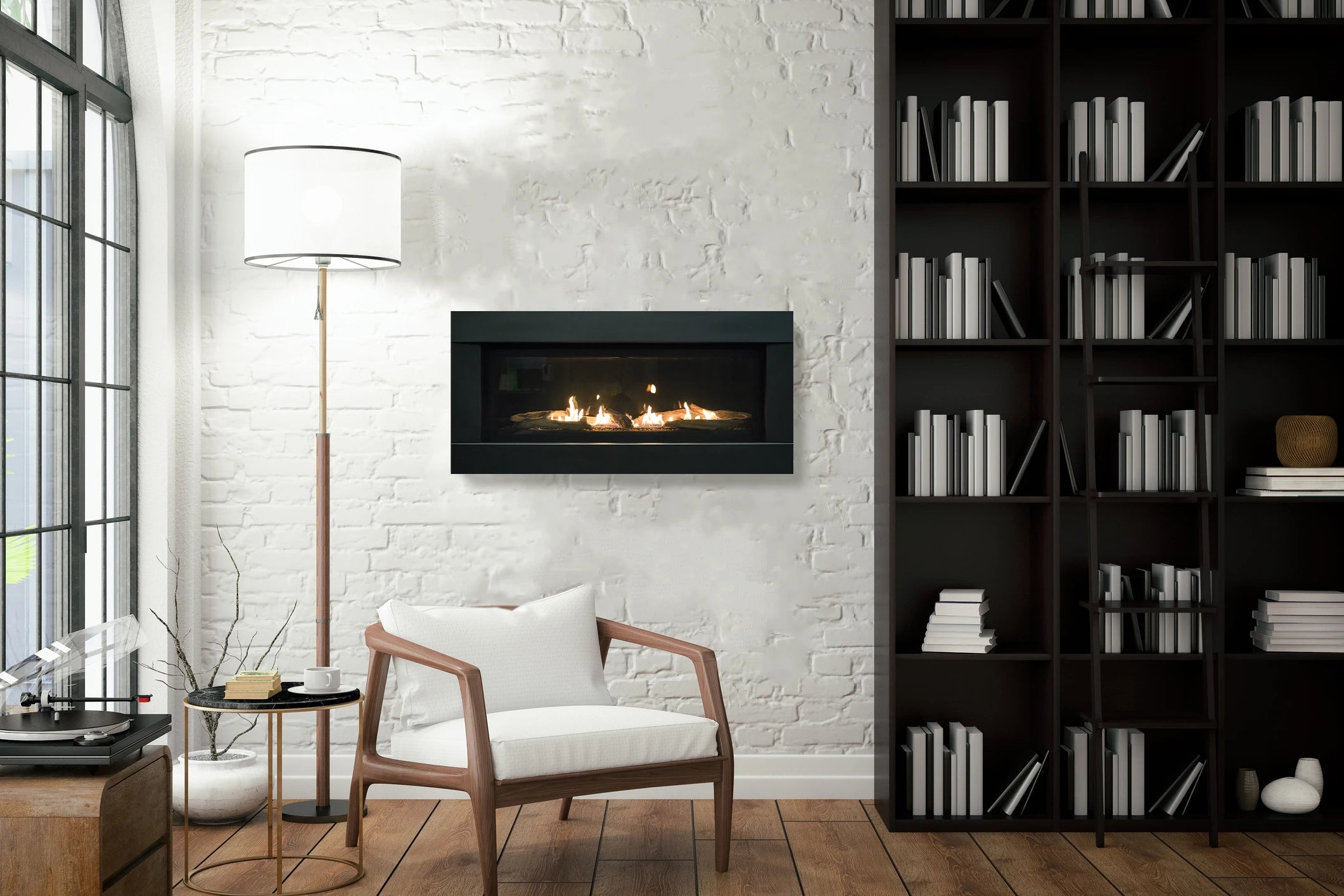 Sierra Flame Stanford 55L Direct Vent Linear Gas Fireplace